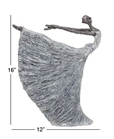 Traditional Ballerina Sculpture, 16" x 12"