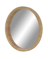 Rosemary Lane Natural Wood Wall Mirror