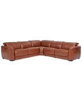 Lexanna -Pc. Leather Sectional with Power Motion Recliners
