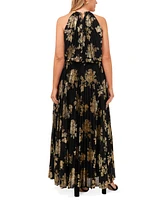 Msk Plus Floral-Print Dress