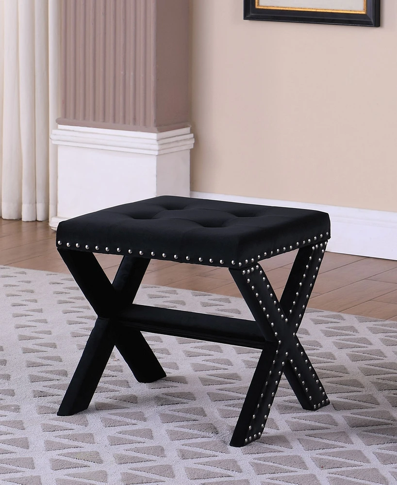 Upholstered Square Accent Bench