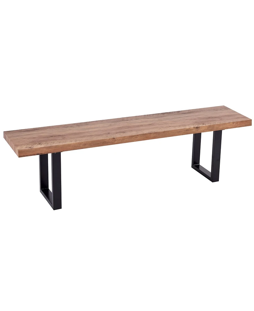 Bazely Industrial Chic Dining Bench