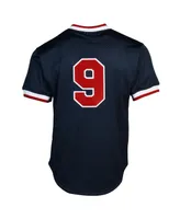 Men's Ted Williams Boston Red Sox 1990 Authentic Cooperstown Collection Batting Practice Jersey - Navy Blue