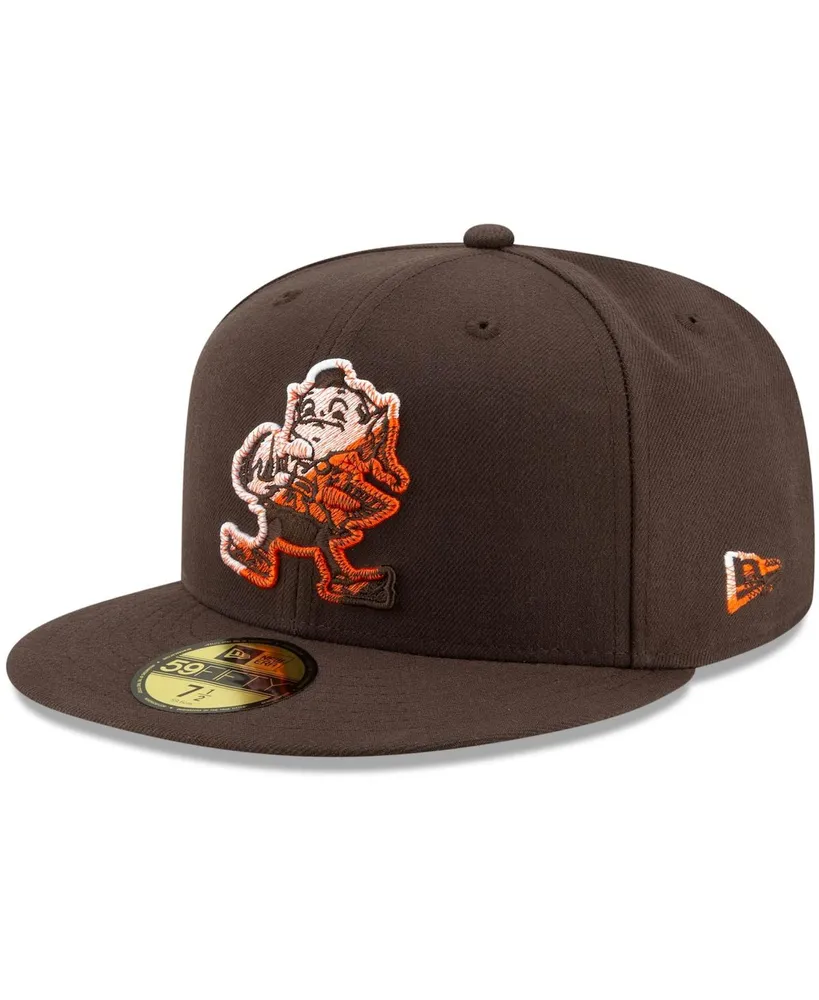 Men's Brown Cleveland Browns Color Dim 59FIFTY Fitted Hat