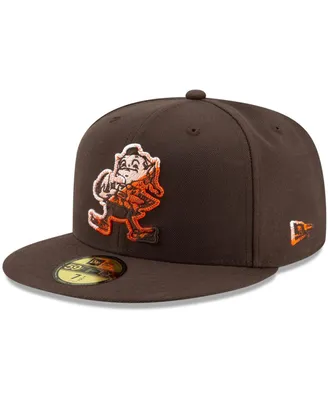 Men's Brown Cleveland Browns Color Dim 59FIFTY Fitted Hat