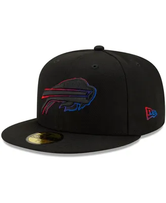 New Era Men's New Era Black Indianapolis Colts Throwback Logo Color Dim  59FIFTY Fitted Hat