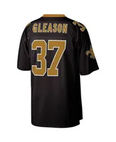 Men's Steve Gleason Black New Orleans Saints Legacy Replica Jersey