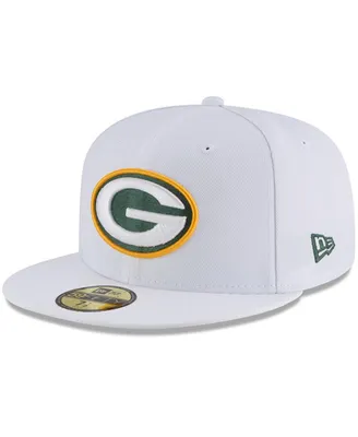 Men's White Green Bay Packers Omaha 59FIFTY Fitted Hat