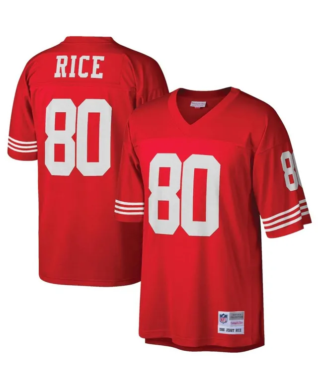 Mitchell & Ness Youth Boys and Girls Jerry Rice Scarlet, Gold San Francisco  49ers Split Legacy Jersey