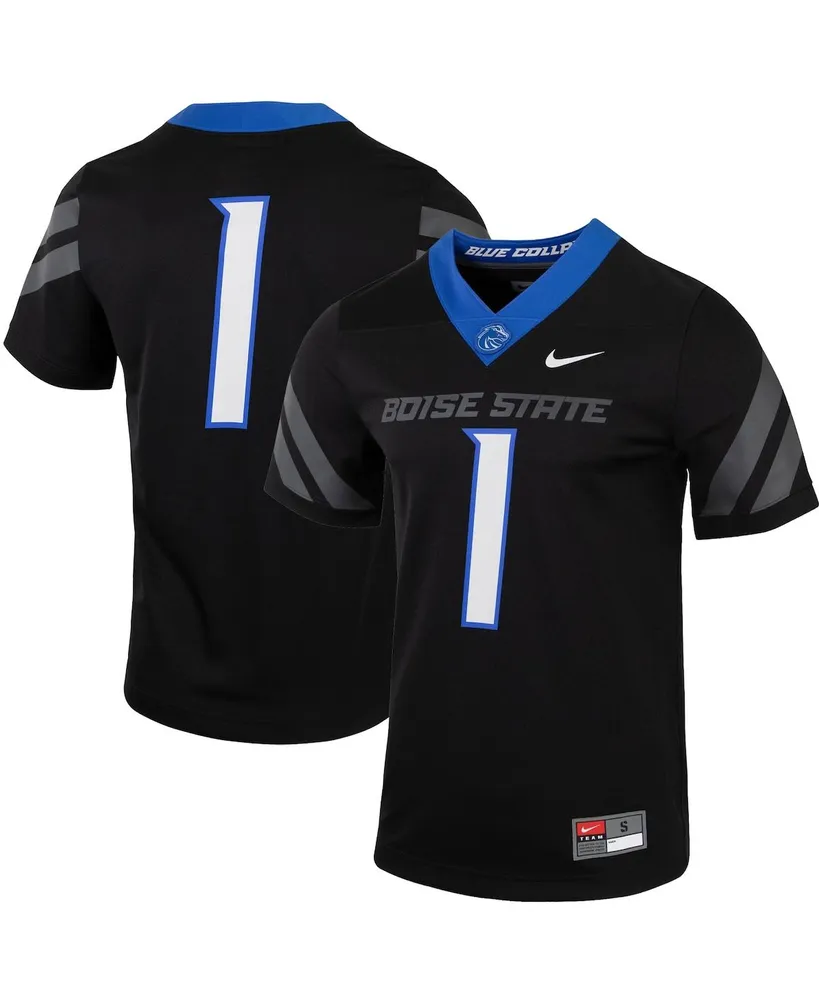 Men's Number 1 Black Boise State Broncos Untouchable Football Jersey