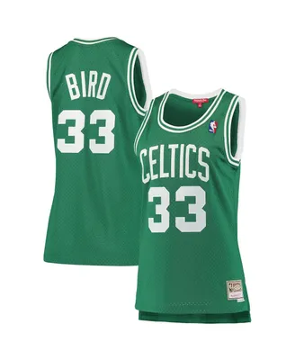 Women's Larry Bird Kelly Green Boston Celtics 1985-86 Hardwood Classics Swingman Jersey