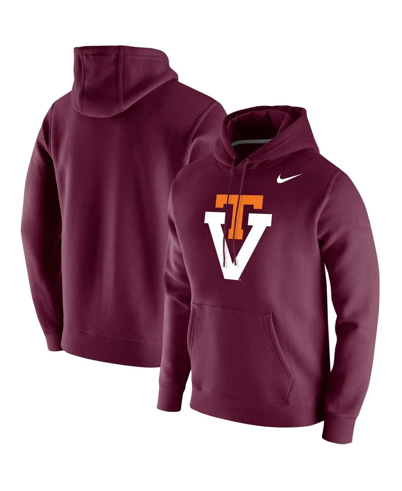 Men's Maroon Virginia Tech Hokies Vintage-Like School Logo Pullover Hoodie