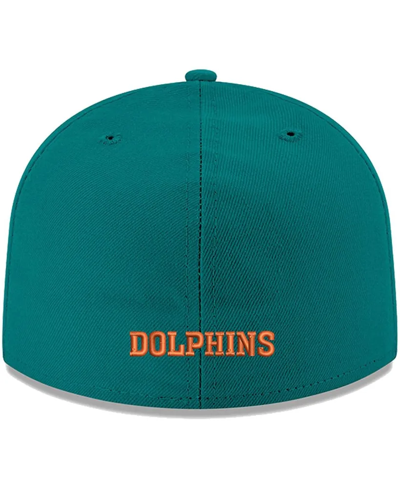 Men's Aqua Miami Dolphins Omaha Throwback 59FIFTY Fitted Hat