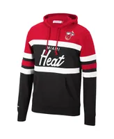 Men's Red, Black Miami Heat Head Coach Pullover Hoodie