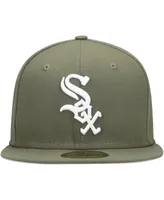 Men's New Era Olive Chicago White Sox Logo 59FIFTY Fitted Hat