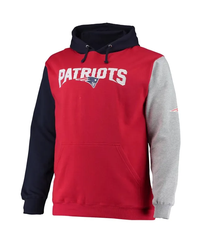 Men's Fanatics Branded Mac Jones Navy New England Patriots Big & Tall  Muscle Pullover Hoodie