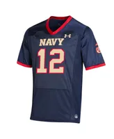 Men's Number 12 Navy Midshipmen Usmc Premier Special Game Replica Jersey