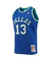 Men's Steve Nash Blue Dallas Mavericks Hardwood Classics Swingman Jersey