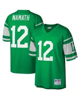 Men's Joe Namath Green New York Jets Big and Tall 1968 Retired Player Replica Jersey