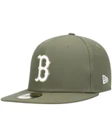 Men's Olive Boston Red Sox Logo White 59FIFTY Fitted Hat