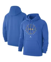 Men's Blue Ucla Bruins Basketball Icon Club Fleece Pullover Hoodie