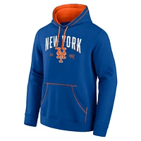 Fanatics Men's Royal, Orange New York Mets Ultimate Champion Logo Pullover Hoodie