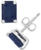 Sapphire Stud Earrings (1-3/8 ct. t.w.) in 14k White Gold