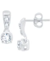 Forever Grown Diamonds Lab-Created Diamond Drop Earrings (1/4 ct. t.w.) in Sterling Silver