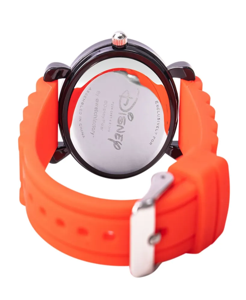 ewatchfactory Boy's Disney Cars 3 Plastic Red Silicone Strap Watch 32mm