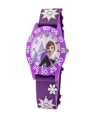 ewatchfactory Girl's Disney Frozen 2 Purple Plastic Strap Watch 32mm
