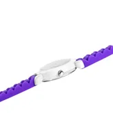 ewatchfactory Girl's Disney Soul 22 Purple Silicone Strap Watch 32mm