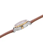 ewatchfactory Women's Disney Star Wars Child, the Alloy Brown Leather Strap Watch 38mm