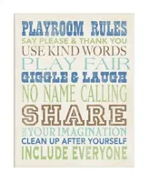 Stupell Industries Boys Playroom Rules Typography Wall Plaque Art Collection By Stephanie Workman Marrott