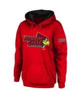 Women's Red Illinois State Redbirds Big Logo Pullover Hoodie