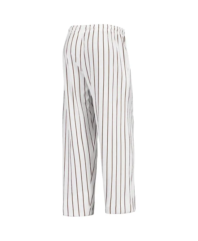 Concepts Sport Men's White Texas Rangers Vigor Pinstripe Pants