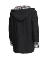 Women's Black Alabama Crimson Tide Fairway Houndstooth Pullover Hoodie