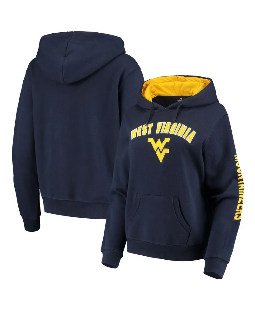 Women's Navy West Virginia Mountaineers Loud and Proud Pullover Hoodie