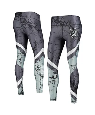 Women's Concepts Sport Black, Silver Las Vegas Raiders Dormer Knit Sublimated Leggings
