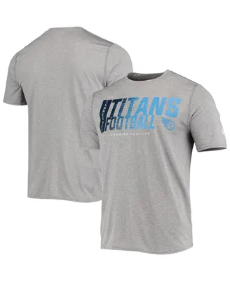 Men's Heathered Gray Tennessee Titans Combine Authentic Game On T-shirt
