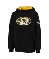 Big Boys Black Missouri Tigers Logo Pullover Hoodie