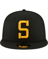 Men's Black Pittsburgh Steelers Omaha 59FIFTY Hat