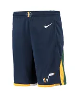 Big Boys Navy Utah Jazz 2020/21 Swingman Shorts - Icon Edition