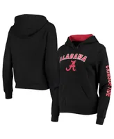 Women's Black Alabama Crimson Tide Loud and Proud Pullover Hoodie