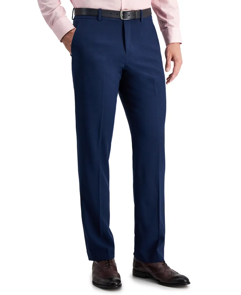 Perry Ellis Portfolio Men's Modern-Fit Stretch Solid Dress Pants