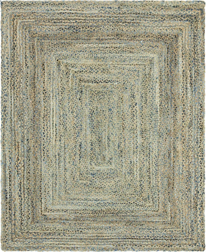 Bayshore Home Roari Jute Braids Crossed 8' x 10' Area Rug