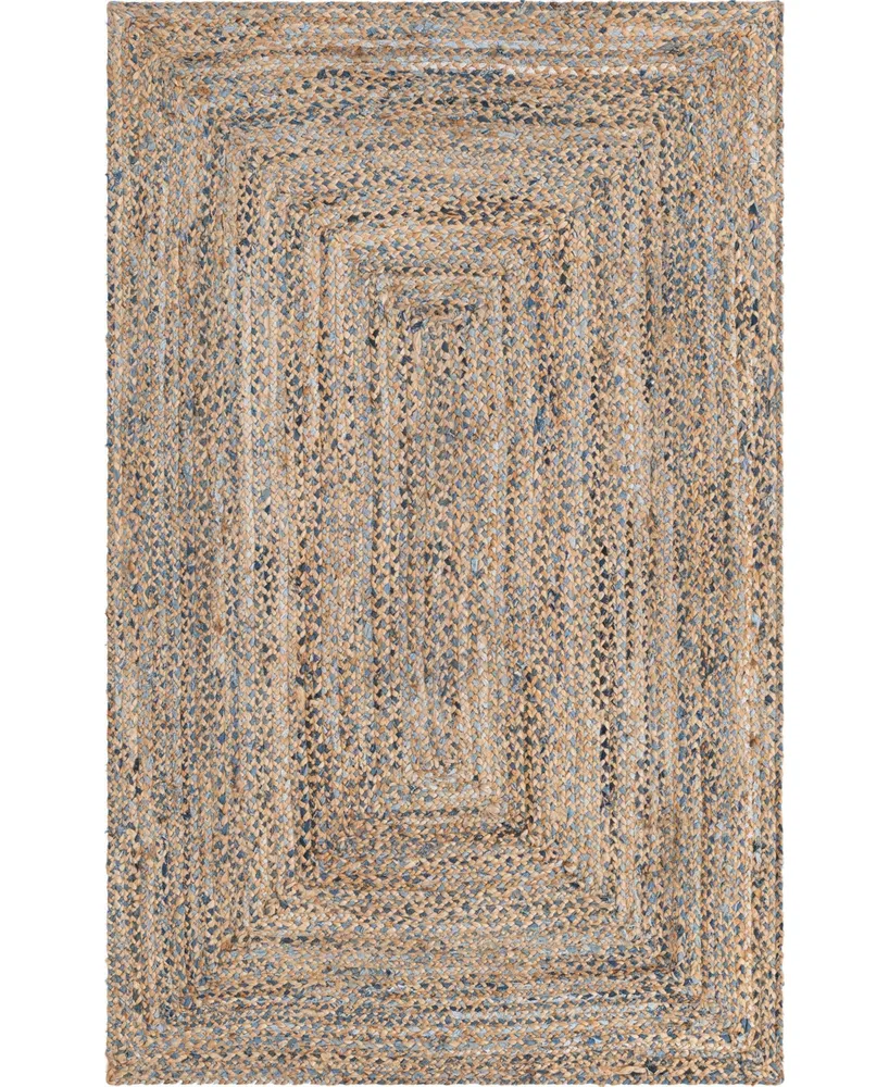 Bayshore Home Roari Jute Braids Crossed 5' x 8' Area Rug