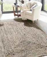 Bayshore Home Roari Jute Braids Crossed 8' x 10' Area Rug