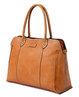 Old Trend Women's Genuine Leather Soul Stud Satchel Bag