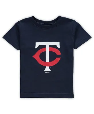 Boys and Girls Infant Navy Minnesota Twins Primary Team Logo T-shirt