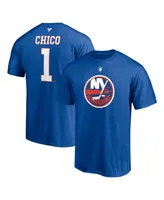 Men's Fanatics Glenn Resch Royal New York Islanders Authentic Stack Retired Player NickName and Number T-shirt